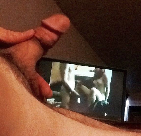 starting to play with my dick while watching home porn