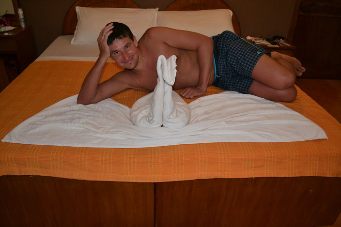 я загорелый на отдыхе