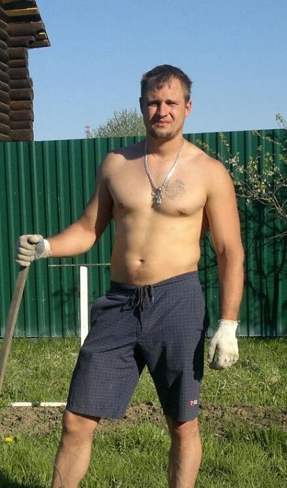 На даче