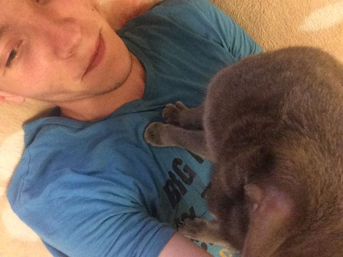 Я с кошечкой)любимой