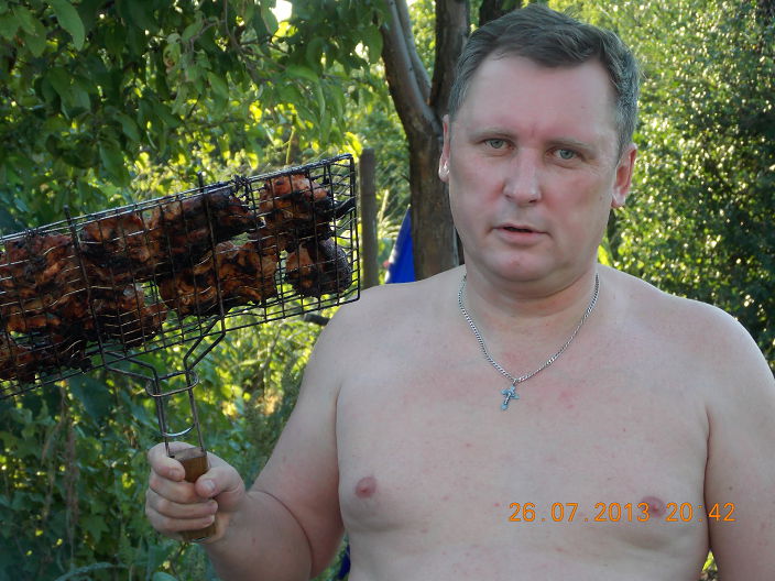 На даче