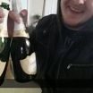 Champagne bottles