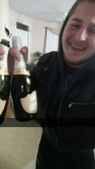 Champagne bottles
