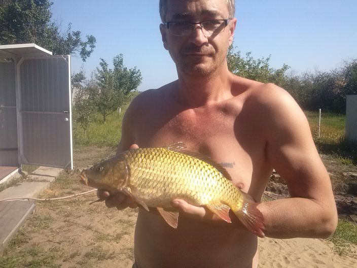 на даче