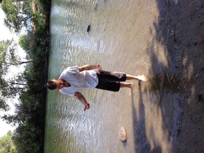 Me at the Truckee river