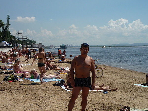 На пляже