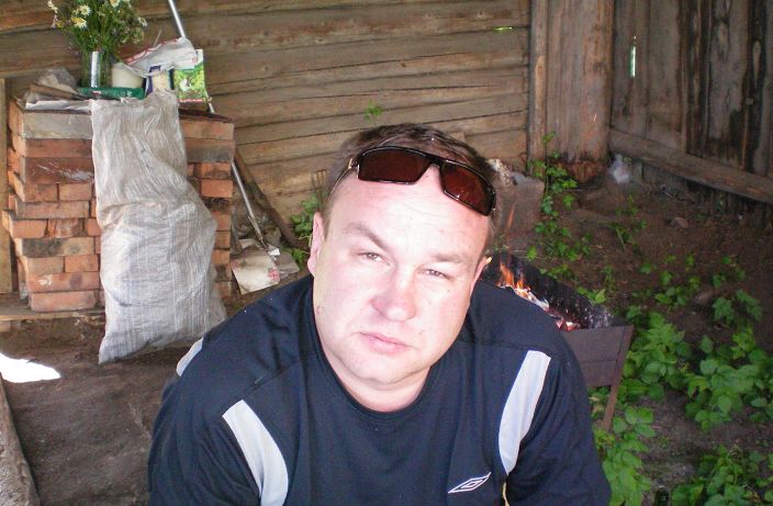 На даче