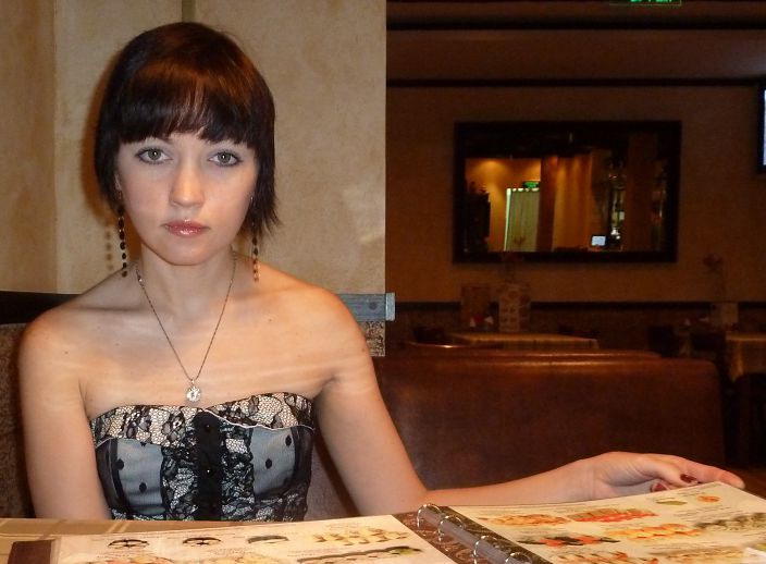 в кафе