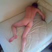 David Steckel sitting naked