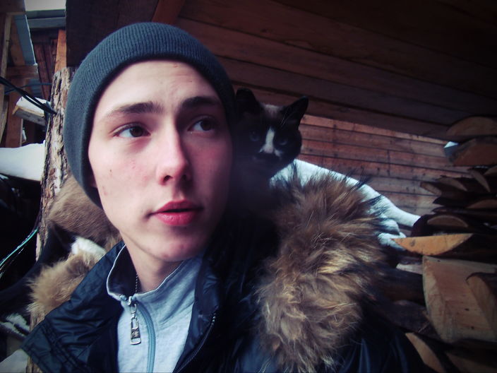 на природе