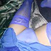 blue skirt and panties.синяя юбка и трусики