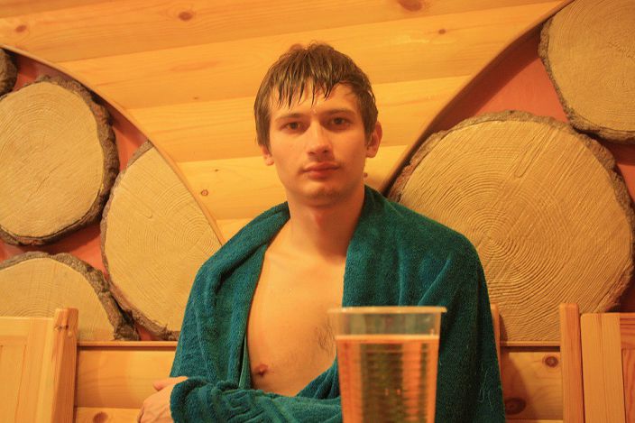 в бане