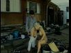 Blond Lexi Leigh Laid Out On The Woodpile And Vag Bang
