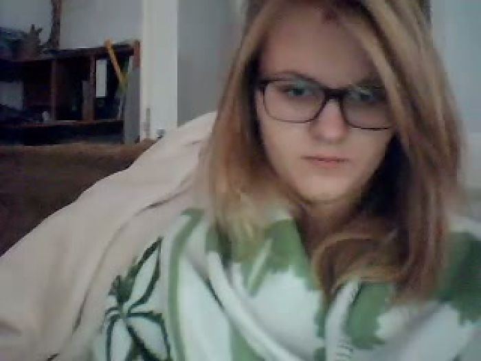 Hot teen with glasses